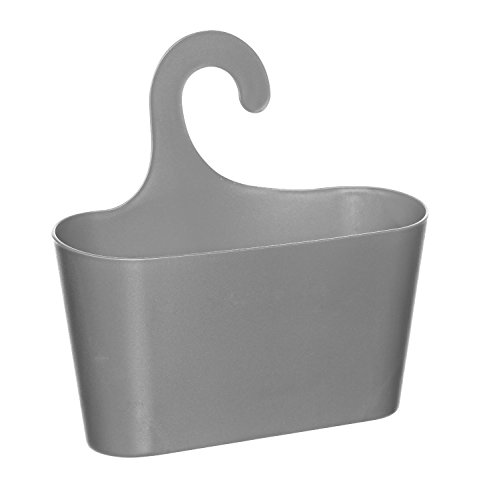 Wohnideenshop Duschkorb mit Haken zum Einhängen grau und 15 anderen Farben zum auswählen