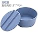 Produktbild MUMUXI Studenten niedlich Besteck eine Schüssel mit Instant - Nudeln Suppenschüssel Reisschüssel zu Hause Artefakt japanische Plastikschüssel mit einer Deckel Oberfläche zu essen Schüssel, Nordic blau