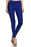 Ideal für jede Jahreszeit. FUNGO Leggings Damen Lang Capri Bunte Leggins Yoga Damen Sporthose (44, Jeans)