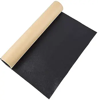 Anugrah 12x24 Inches (30X60 cm) Large Adhesive Genuine Leather Repair Patch for Upholstery Sofa Couch Car Seat Furniture Jacket Kitchen Cabinets Handbags (BLACK)