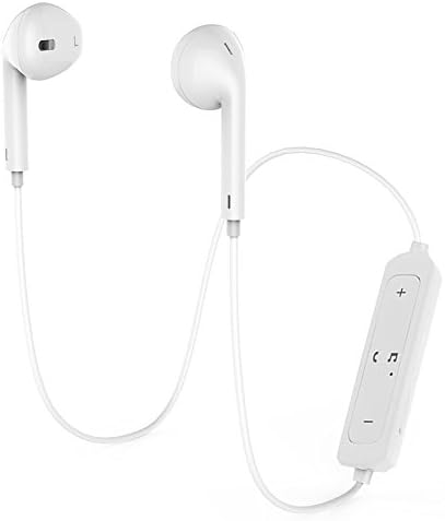 Bluetooth Headphones, Wireless Bluetooth Earphones V4.1 Stereo Noise Reducing Earbuds Handfree Mini Sweatproof Sports Headsets for Apple iPhones 8/X/7/7plus/6s/6 Smart Phones - white