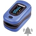 Newnik Professional Series Finger Tip Pulse Oximeter With Audio Visual Alarm and Perfusion Rate (Dark Blue)