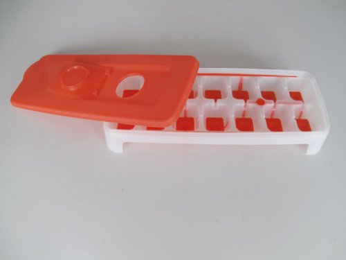 TUPPERWARE Gefrier-Behälter Eiswürfler orange weiß G29 Eiswürfelwunder 6734