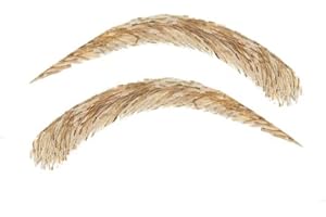 XXL LASHES Sztuczne półtrwałe brwi do naklejenia, w 100% z prawdziwych włosów, wykonane ręcznie (F2-6R)