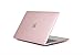 Produktbild elecfan MacBook Air 12 Zoll Hülle, Crystal Clear Transluzente Hartplastik Schutzhülle, Leichte Abdeckung für Apple MacBook 12"(A1534 Neueste Version 2017/2016/2015), Rosa