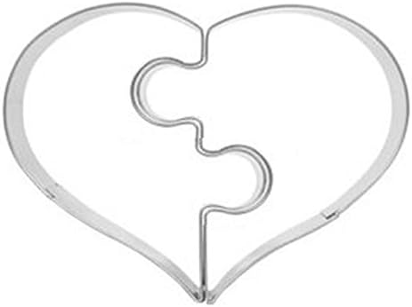 Henai Stainless Steel Love Puzzle Cookie Cutter Mold For Party