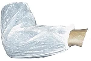 MAQA 100 pcs Cubre Brazos Protectores Desechables de 40 cm, Manguitos Desechables para Brazos con elásticos Transparentes Impermeables