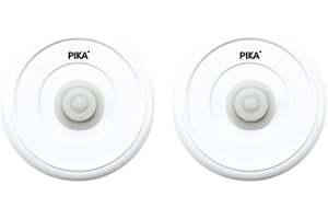 Pika Tapas universales de conservación al vacío (Small (Paquete de 2)) Lote, Plástico Silicona, Transparente