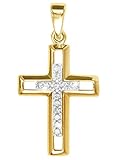 Mit Zertifikat! Im hinteren Bereich des Goldanhängers wurde der deutliche 333 Echtheitsstempel (8K) aufgebracht - dieser testiert Ihnen den reinen Goldgehalt des goldenen Kreuzes.