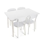 Material: tubo metal + 15mm madera mdf con cubierta de pvc blanco.