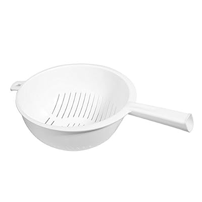 Curver 177495 Passoire avec Manche Polypropylène Blanc 37 x 23 x 11 cm