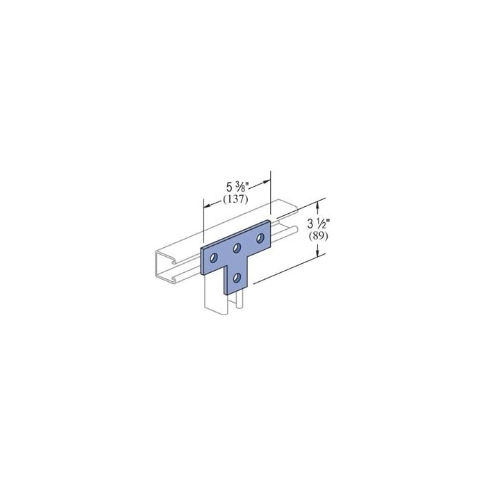 Buy Genuine Unistrut P1031EG 4 Hole T Shaped Connector Bracket for All 15/8 Strut Channel by