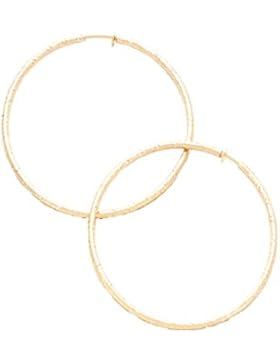 Schmuckanthony Urban Boho Chic Clip Creolen Kreolen Creole Hoop Ohrclips Clips Ohrringe vergoldet mit Motiv Anti-Allergisch...