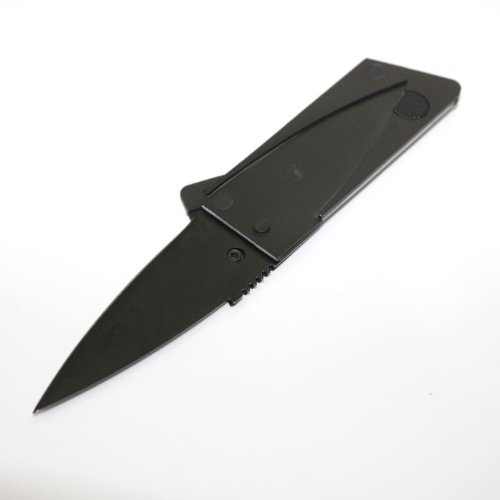 Kreditkarten-Messer ,Kreditkartenmesser, Faltmesser, Klappmesser, Camping-Messer, Taschenmesser Messer in schwarz von der Marke PRECORN - 6