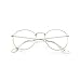 Produktbild WooCo Retro Brille für Damen und Herren, Ausverkauf Fashion Frame Flat Mirror Transparente Brille Frame Five Color(Weiß,One size)