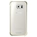 Produktbild Tasche Schalen Original Samsung EF-QG925BFE GOLD Fest KRISTALLKLAR zurück zu Galaxy S6 Edge-G9250 + Schutzfolie