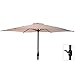 Produktbild Sonnenschirm Ø 300 cm Creme mit Kurbel Parasol Ampelschirm Marktschirm Gartenschirm Alu Aluminium 3 m