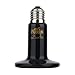 Produktbild Moliies Infrarotkeramik-Hitze-Emitter-Lampen-Birnen-Haustier-Gerät-Hitze-Lampe für Reptil-Hühner-Brutkasten 220-230V Ceramic + Legierungs-Schwarzes