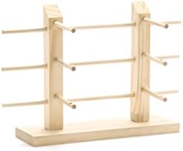 SZHTSWU Eyeglasses Rack Wooden Detachable Sunglasses Sale Show Display Stand Holder