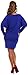 Happy Mama Women's Maternity Stretchy Jersey Loose Baggy Dress Long Sleeve. 132p (Royal Blue, UK 10/12)