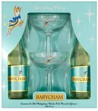 2 Babycham Bottles And 2 Branded Babycham Glasses Gift Set Amazon Co Uk Grocery