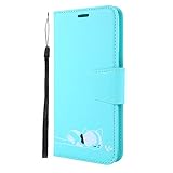 Lomogo Leather Wallet Case for Galaxy A10 / M10 with Stand Feature Card Holder Magnetic Closure, Shockproof Flip Case Cover for Samsung Galaxy A10 / M10 - LOGHU050151 Green