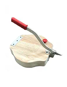 Unique Wholesale Manual Papad-Puri-Roti Press Maker Wooden Board Machine With Iron Handle Ideal For Papad,Chapati,Khakhra,Roti,Puri Etc.
