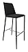 Produktbild AC Design Furniture 62876 Barhocker Nina Dunkelgrau, Fußstütze rostfreier Stahl, Keder Schwarz