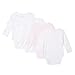 Bluezoo Kids Pack Of Four Babies White Long Sleeved Bodysuits 3-6 Months