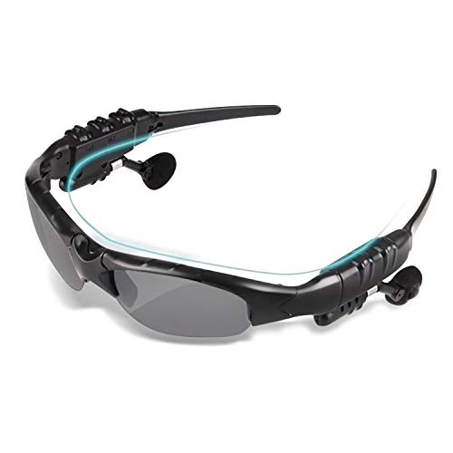 Preisvergleich Produktbild Techken Bluetooth Kopfhörer Sonnenbrille, Sonnenbrille Headset Kopfhörer Bluetooth Wireless Musik Sonnenbrille Headsets Für iPhone Samsung LG Und Smart Phones PC Tabletten MEHRWEG