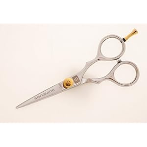 Moustache Scissors or Beard Trimming Scissors, Extremely Sharp - Silver 4.5 inch (11.5cm) - Image 2