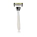SHAVE-LAB - ZERO - Manual Razor with 4x Razor Blades (P.6+1 - 6 blades + trimmer - for men, white)