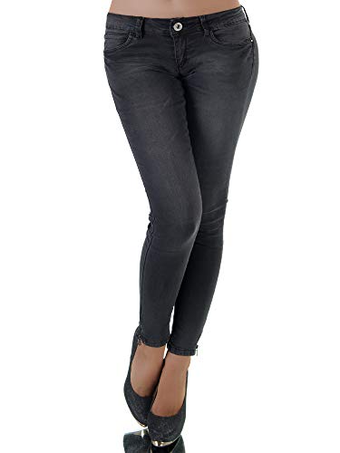 Diva-Jeans -  Jeans - Skinny - Tinta Unita - Donna Nero 40 (XS)