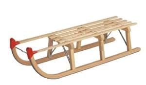 Gloco Davoser Rodel Schlitten 110 cm Eschenholz incl. Zugseil: Amazon ...