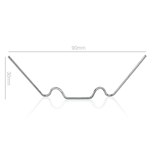 Hochwertige Gewächshausklammern – 50 Premium Glasklammern aus verzinktem Stahl – optimale Befestigungsklammern zum Einsatz für dein Gewächshaus zum Schutz deiner Pflanzen und Gemüse vor jedem Sturm! - 4