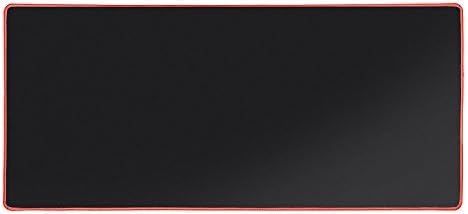 Hongtai Extended Large Size Gaming Mouse Pad ( 900x400x3mm ) Water-Resistant Mouse Mat with Non-slip Rubber Base, Special-Textured Surface, Support for Computer, PC and Laptop - Black