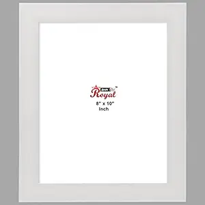 Ajanta Royal Classic 8x10 Solo Photo Frame Insert (White) : A-09C