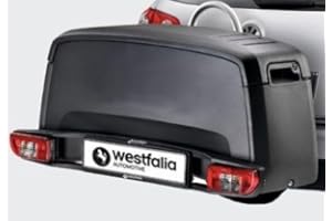 Westfalia Coffre de Transport pour Porte-vélos BC 60, Bikelander et Bikelander Classic - Coffre arrière étanche avec 200 litres de capacité, gris