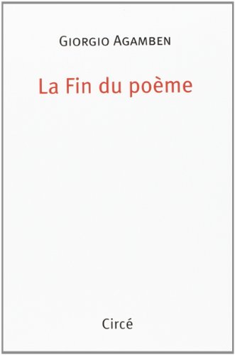 Book's Cover ofLa Fin du poème