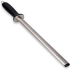Navaris Aiguiseur à Couteaux Diamant - Bâton à aiguiser affiloir 31 cm - Fusil en Acier diamanté - Affûtage Cuisine Camping Outil coutellerie