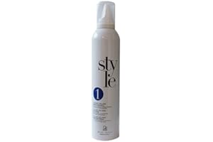 CAPELLO POINT Style - Mousse Volume Fixatrice Naturelle - Laisse les Cheveux Clairs et Lumineux, Fixe avec un Effet Naturel - Produit Coiffant Longue Durée pour Boucles et Cheveux Lisses - 300 ml