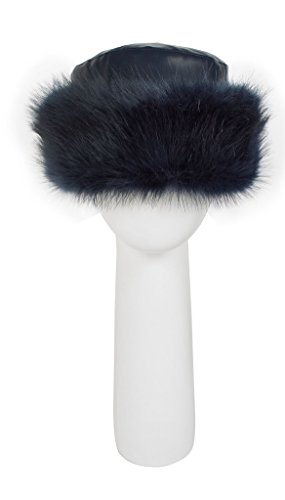 Pia Rossini Marsha Faux Fur Hat in Navy