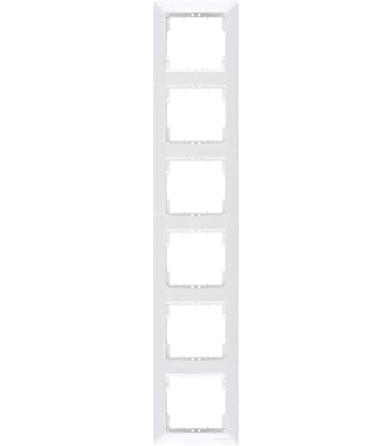 Mutlusan Candela 3-gang frame horizontal white for 3 modules