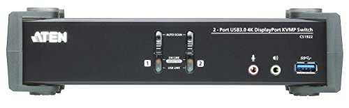 Aten CS1922 2-Port USB 3.0 4K DisplayPort KVM Switch schwarz - 2