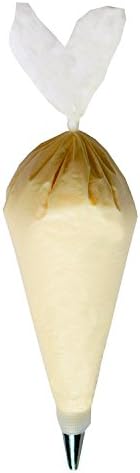 100 Pack of Disposable Icing Decorating Bags by Kurtzy - Medium 33 cm (13") x 22 cm (8.7") Size for Cake Decorating - Ideal for Fondant, Pastry and Icing - Best Bagpipes for Beginner and Professional