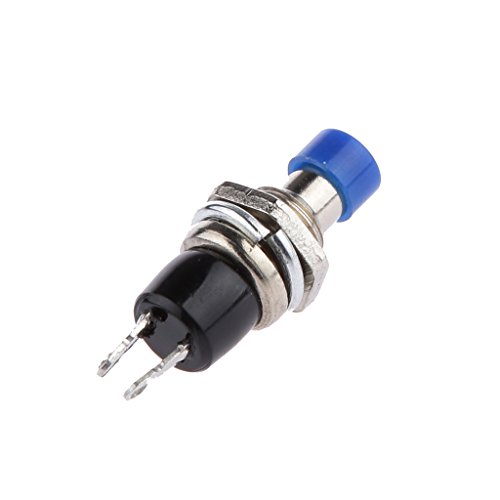 Book's Cover of Mini Commutateurs à Bouton à Poussoir Momentanés Pousser Interrupteur Pack de 10  Bleu