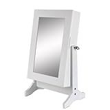 Miadomodo Schmuckschrank Spiegelschrank – (B/H/T): ca. 37/62/22 cm – schwarz oder weiss - 2