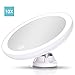 Produktbild TOP KIN Rasierspiegel mit Saugnapf und Dimmbare LED Beleuchtet,10X Vergrößerung, Kosmetikspiegel 360° Schwenkbar, Make-Up-Spiegel Schminkspiegel mit Blendfreier Beleuchtung für Badezimmer