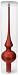 Produktbild Inge-glas 11002C225 Baumspitze 26 cm, 1-Stück/Packung, rot matt