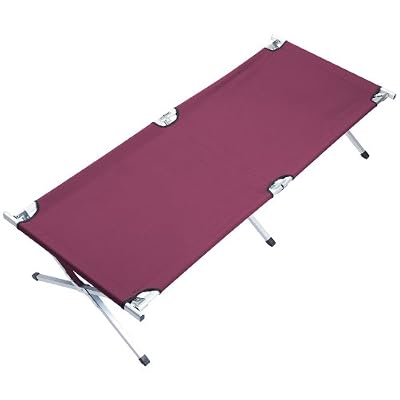 Skandika Feldbett Lit De Camp Rouge Foncé Taille Xxl (210 X 80 Cm)